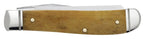 Reverse side of closed Case Smooth Antique Bone Mini Trapper knife showing the bone handle