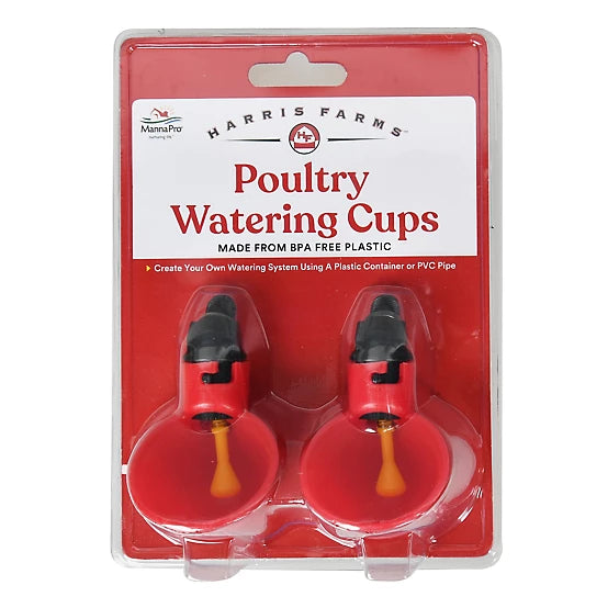 Harris Farms Poultry Watering Cups, 2-Pack