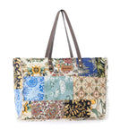 Myra Sundial Hollow multi patch cotton canvas weekender bag