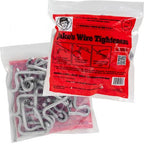 Jake's Wire Tighteners 5/16" in red resealable bag, pack of 15