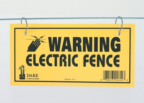 Electric Fence Warning Signs – Double-Sided (3 Pack)
