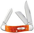 Case Tequila Sunrise Bone Sowbelly knife with three blades open