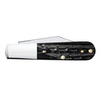 Reverse side of closed Case Jigged Buffalo Horn Barlow knife