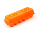 Tuff Stuff ETD12 Reusable & Washable Plastic Egg Carton – Orange, 12 Egg Capacity