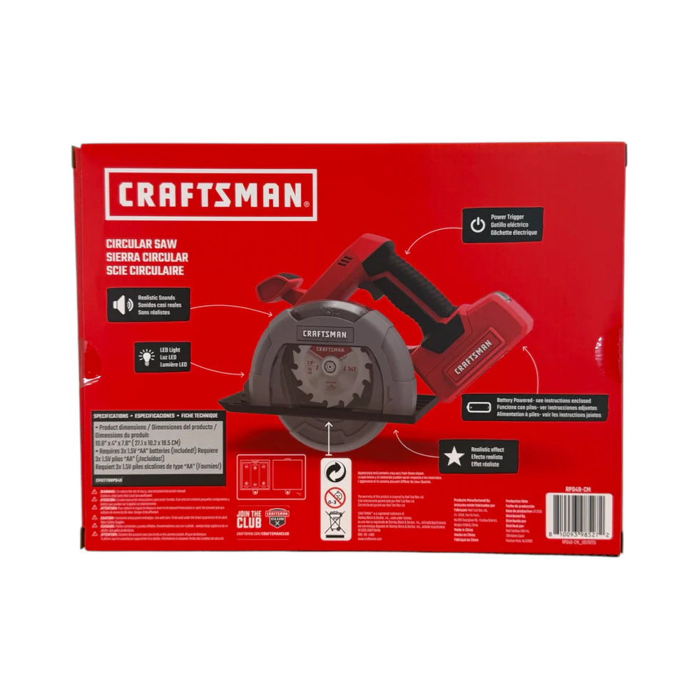 Craftsman Battery Operated Circular Saw Toy