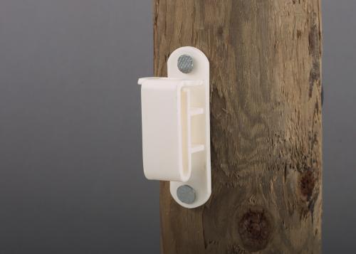 Wood Post Tape Insulators with Galvanized Nails (25 Pack)