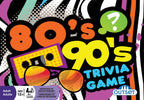 Close-up of 80s and 90s Trivia Game box cover