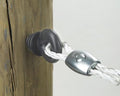 Ring Electric Fence Insulator for Wood Line & Corner Posts – Black (25 Pack)