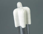 White vinyl safety caps for standard T-posts, 25 pack
