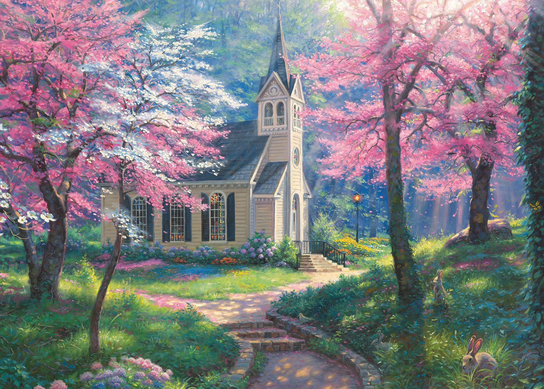 Cherry Blossom Chapel (tray)