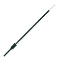 Green studded T-post with white tip and anchor plate.