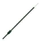 Green studded T-post with white tip and anchor plate.