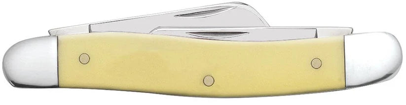 Case Medium Stockman 00035 shown closed with yellow handle