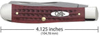 Case Pocket Worn Old Red Bone Trapper pocket knife, model 00783