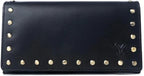 Myra Yellowstone Caldera leather wallet with rustic metal studs and Western styling