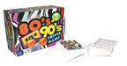 80s and 90s Trivia Game box with trivia cards and answer sheets