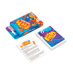 Go Fish card game box, card deck, and instruction card