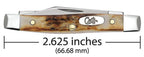 Genuine stag handle detail on Case Small Pen knife 00088