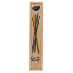 Neato! Pick-Up Sticks colorful wooden game sticks in a storage case