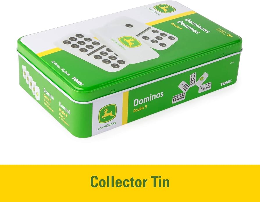 John Deere Double 9 Dominoes with Collector Tin