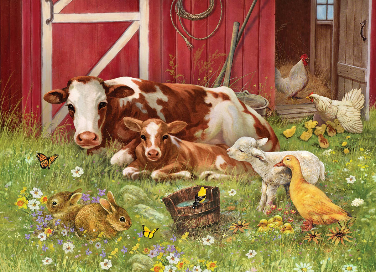 Barnyard Family (tray)