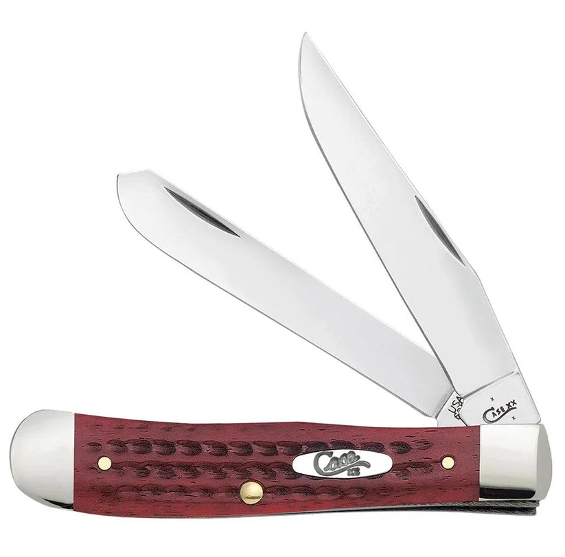 Case Pocket Worn Old Red Bone Trapper pocket knife, model 00783