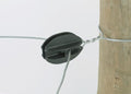 Corner Knob Electric Fence Insulator – Black (10 Pack)