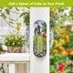 Porch photo: “Country Birds metal thermometer displayed on a white porch post”