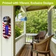 Porch image: “Freedom Eagle American flag thermometer mounted on a porch post beside outdoor seating.”