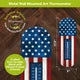 Coordinating decor photo: “Briarwood Lane American flag thermometer displayed with coordinating patriotic decor.”
