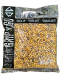 Triple Grip deer feed in a clear bag showing the corn and feed mixture.