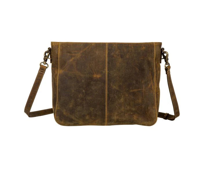 MYRA CARLISLE LEATHER HAIRON BAG
