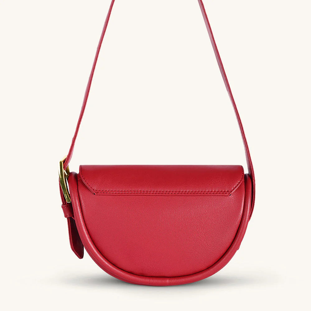 Mira & Moss Sophia Shoulder Bag – Garnet Red