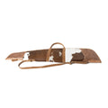 Myra Redstone Divide hair-on leather gun case S-14663 with carrying handle and shoulder strap