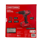 Craftsman power drill toy package showing LED light, power trigger, sounds and included drill bits