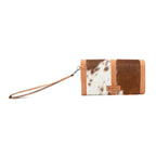 Myra leather wallet with detachable wristlet strap