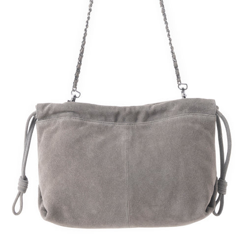 Wanderlust Suede Shoulder Bag in Moon Ash
