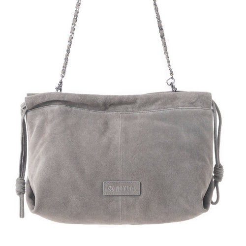 Wanderlust Suede Shoulder Bag in Moon Ash