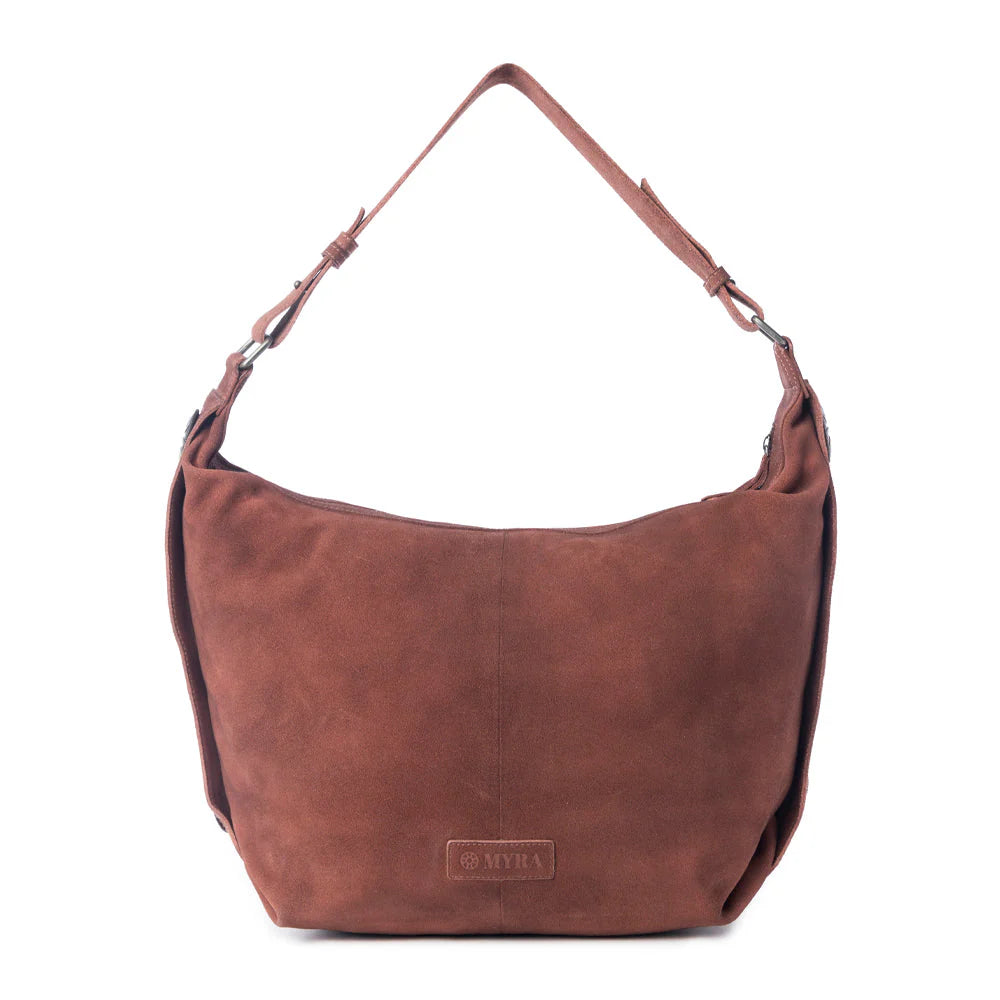 Myra Auburn Valley Suede Leather Shoulder Bag