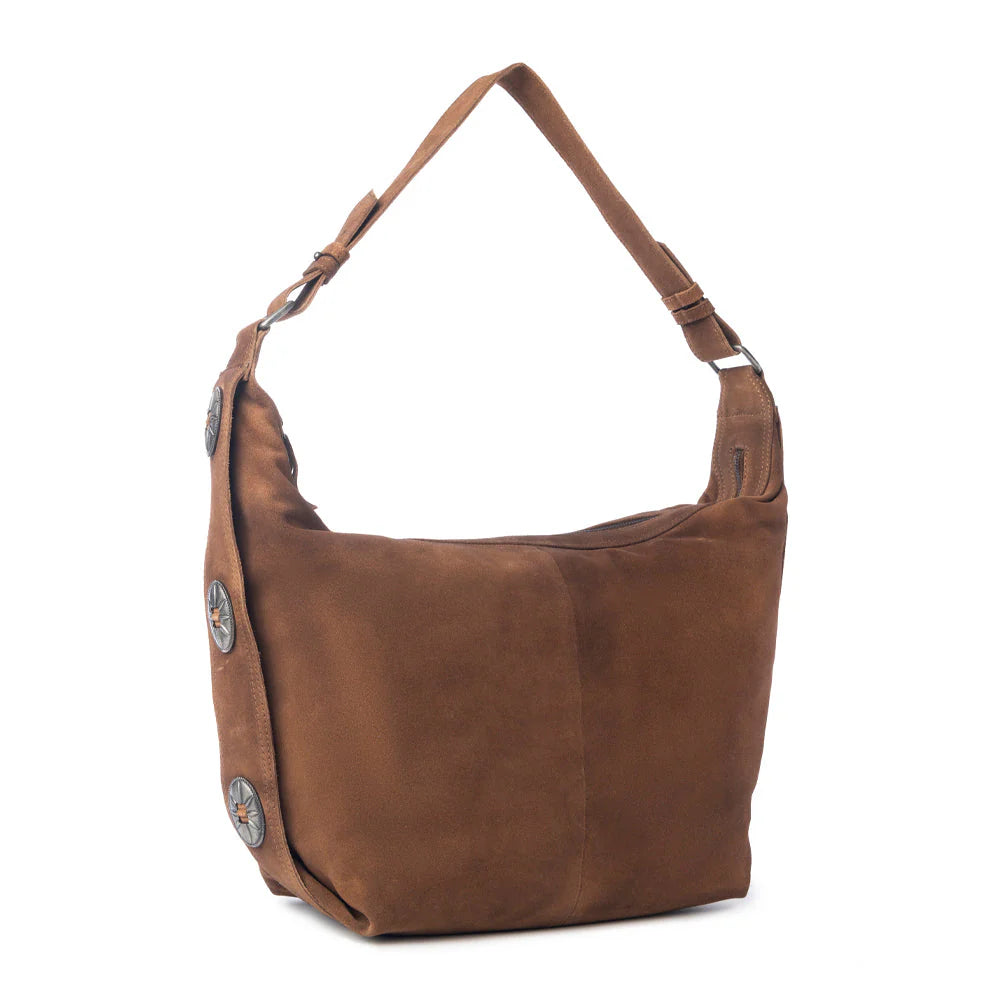 Myra Auburn Valley Suede Leather Shoulder Bag