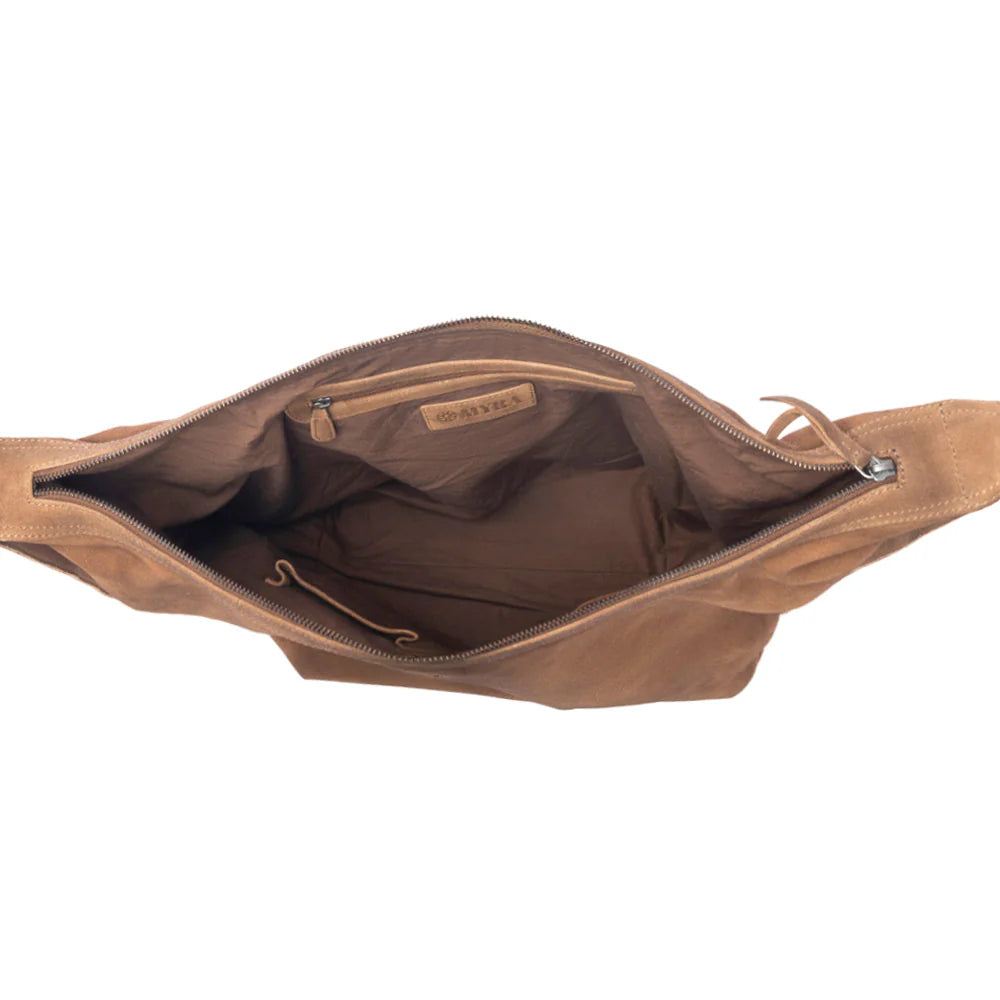 Myra Auburn Valley Suede Leather Shoulder Bag