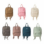 Western-inspired canvas backpack for travel and work