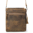 Brown Beauty crazy horse leather shoulder bag