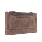 Myra Roadstop two-tone brown leather wallet