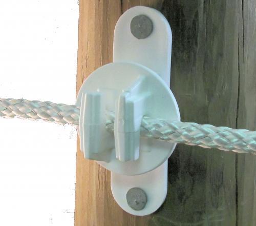 Snug-HT Wood or Vinyl Post Insulator – Equine White