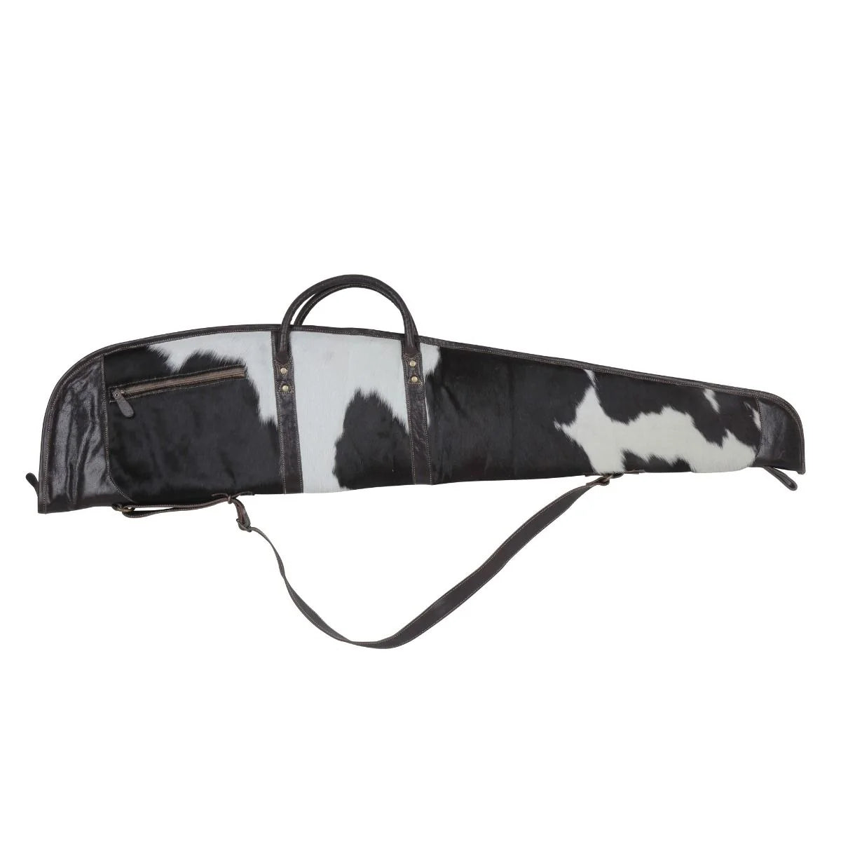 Single Shot 50-inch hair-on leather gun cover S-4804 with zippered pocket from DeKalb Farmers Co-op