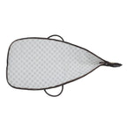 Interior view of Single Shot 50-inch leather and hair-on leather gun cover S-4804