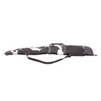 Single Shot hair-on leather gun cover S-4804 with leather carrying handle and shoulder strap
