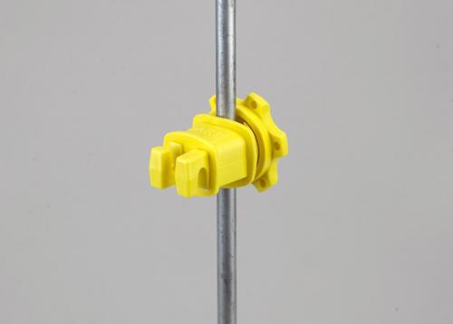 WESTERN® Screw-Tight Round Post Electric Fence Insulator – Yellow
