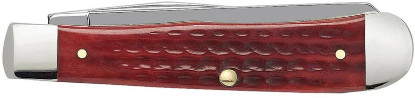 Case Pocket Worn Old Red Bone Trapper pocket knife, model 00783